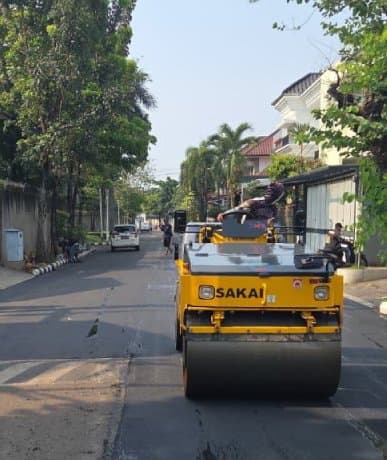 Pemadatan Aspal Tandem Roller